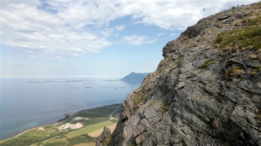 Mountain, Sea, Island. Free Stock Video