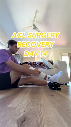 Day 14 post ACL LET surgery. This is a 2 week update on my ACL recovery exercises and an insight into the progress I have made since the reconstruction surgery 💪🏽 #acl #aclrecovery #aclsurgery #exercises #fyp