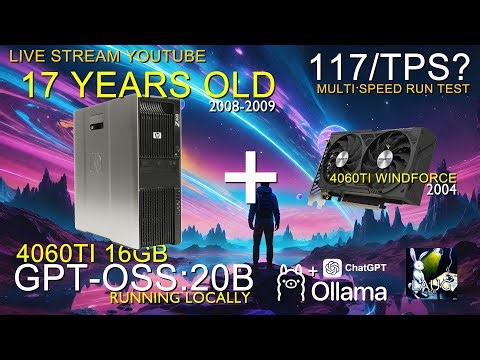 GPT-OSS-20B RUNNING LOCALLY ON A 17 YEAR OLD SYSTE, NEW 4060TI 16GB
