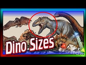 ARK Dinosaur Size Comparisons! (ARK: Survival Evolved New Artwork) Dino Sizes chart Review!
