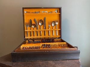 Vintage Gold Metal Flatware Set - Mid-century Modern Danish Utensils (144 Pieces) - Etsy