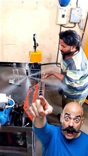 Injector Spray Pattern Testing! 💥 #injector #diesel #shorts