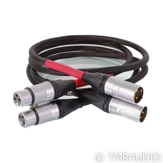 Tellurium Q Black II XLR Cables; 1m Pair Balanced Interconnects