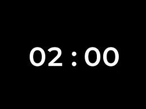 2 minute timer black