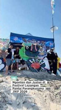 Making Content and Selling Kites at the Parangkusumo Beach Kite Festival JIKF 2026