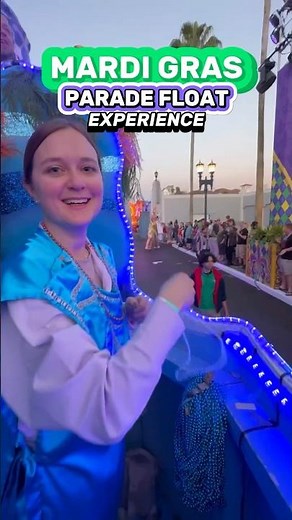 Mardi Gras Parade Float Riding at Universal Studios 😮💜 (Must Do Experience)