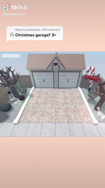 Reply to @andreayala._05 Christmas Garage!✨🎄🤍 #roblox #chirstmas #garage #christmasbloxburg #fypシ #viral? #pastelbloxx #bloxburg