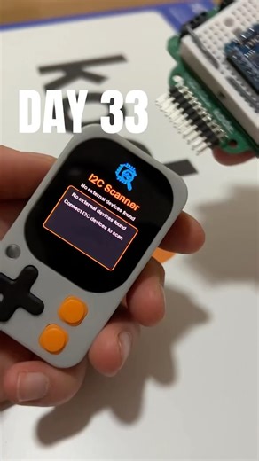Kode. on Instagram: "Day 33 — I2C scanner for quick wiring checks 🔍 I2C is great… until a loose wire ruins your day. This tiny scanner for Kode Dot sweeps the common 7-bit address range and shows any device that answers. If nothing appears, it’s likely wiring, check SDA, SCL, and the pull-ups. Small tool, big time saver. Would this help on your bench? - - #kode #i2c #electronics #embedded #diy"