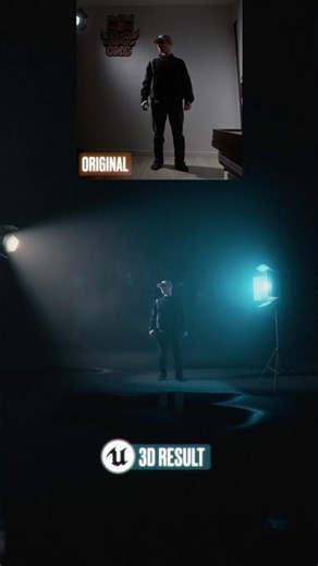 Before & After Virtual Production with no greenscreen!