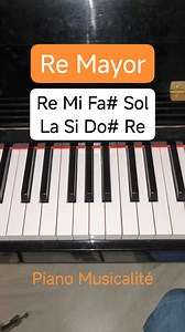 Re Mayor #piano #pianotutorial #pianolessons #teoriamusical | Piano Musicalité