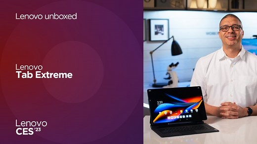 Extremely powerful. Extremely awesome. Take your entertainment to new levels with Lenovo's biggest, most powerful tablet: the Lenovo Tab Extreme. Learn more: https://lnv.gy/3ZakqZQ | #LenovoCES #CES2023 | Lenovo
