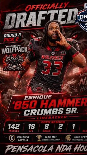 🐊AAL2➡️AAL🐺 Officially Drafted #850hammer