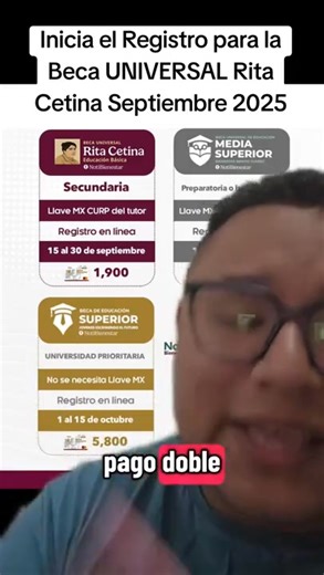 Inicia el Registro para la Beca UNIVERSAL Rita Cetina Septiembre 2025 | Soy Universitario