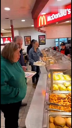Crowds packed into a McDonald’s in Branson after the location unveiled what appears to be the first-ever McDonald’s Buffet. Footage shows rows of burgers, fries, and nuggets laid out on long buffet lines as customers react in disbelief and fill their plates.#Branson #BreakingNews #McDonalds #Buffet #Ozarks #Missouri #ViralVideo #BransonAreaBreakingNews | Branson Area Breaking News