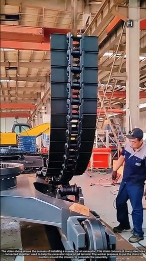 Assembling excavator crawler and travel motor