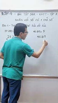 Toán lớp 4 - Bài 1 - Trang 4 - SGK - Tập 2 #thaygiangdaytoan #maths