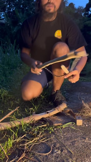 Kadek Dedik Supriatna on Instagram: "The Biggest Bow Drill Fire I’ve Ever Made | Night Fire #bowdrill #bowdrillfire #primitivefire #primitivefiremaking #firebyfriction #nightfire #bigfire #largestfire #bushcraft #bushcraftskills #survivalskills #outdoorskills #ancestralskills #wildcraft #firechallenge"