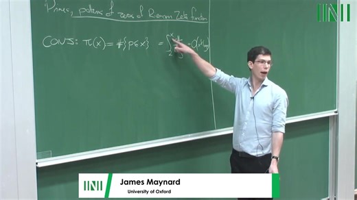 James Maynard-Prime numbers and patterns of zeros of the Riemann Zeta function