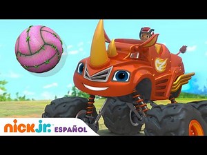 Blaze y los Monster Machines | ¡Blaze juega al Jungle Ball! | Nick Jr. en Español