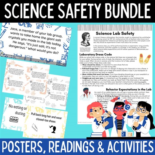 Science Safety Activity Bundle | Middle School Science