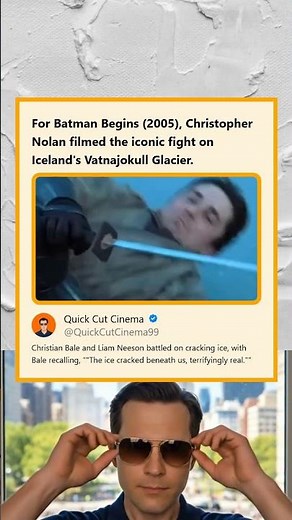 Batman Begins 2005 Fight Scene Filmed on Icelands Vatnajokull Glacier on Cracking Ice