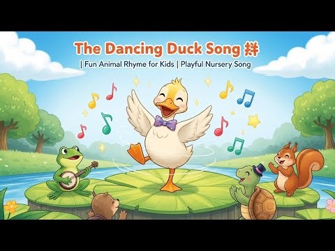The Dancing Duck Song 🦆💫 | Fun Animal Rhyme for Kids | Sing & Dance Adventure