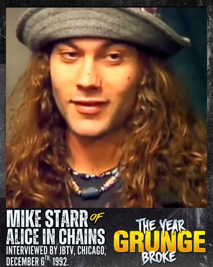 MIKE STARR of ALICE IN CHAINS interviewed by JBTV in Chicago, December 6th, 1992, before the band's show at the Riviera Theatre that night. | The YEAR Grunge BROKE