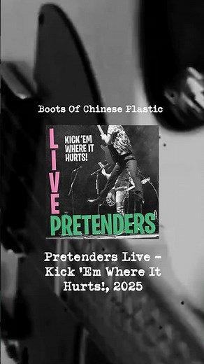 ‘Boots Of Chinese Plastic’ studio vs live, check out the live version on streaming. #Pretenders