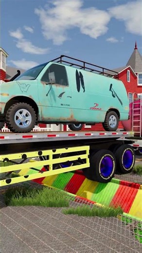 Tanker vs Container: Who Clears the Gap? 🥛📦 | BeamNG.drive