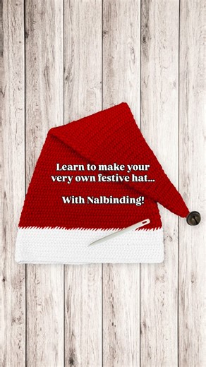 Learn Nalbinding & Historical Crafts | Keila Thompson-Clarke on Instagram: "🎅🏼 Who fancies a little festive crafting? 🎅🏼 Inside my Nalbinding Pointy Hat Kit you’ll find everything you need to make your very own nalbound Santa or Elf hat: tools, materials, and a sprinkle of festive cheer. Each kit even gets a little jingle test 🔔 (mostly for my own amusement 😂). Never tried nalbinding before? No worries! I’ve included a quick guide to the Oslo stitch, or you can start with one of my beginne