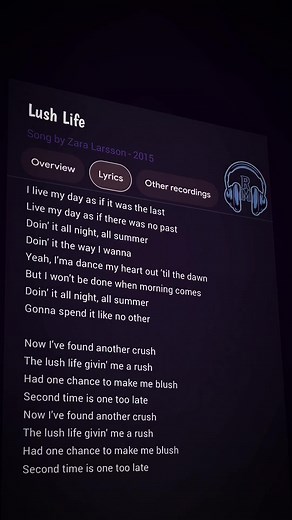 Lush Life by Zara Larsson Lyrics