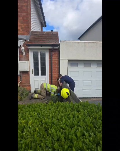 While you may have been on an Easter egg hunt on Sunday, one of our crews were cracking open a garage wall in a search for trapped fox cubs on Letchworth Road. All 3 were recovered safely with one given oxygen therapy, and then left with the RSPCA for treatment. Fantastic result!