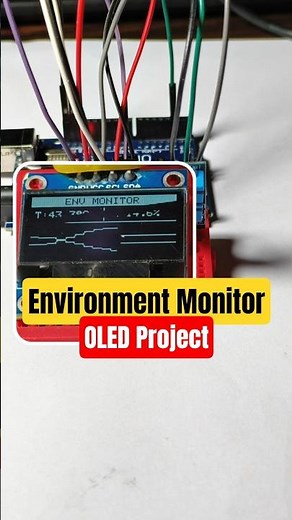 Arduino UNO Temperature & Humidity Graph on OLED | DHT11 Real-Time Chart