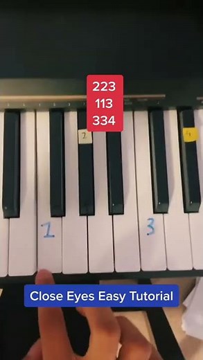 CLOSE EYES PIANO TUTORIAL