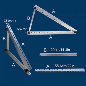 [Hot Item] Adjustable Triangle 28 Inch Tilt Mounting for Balcony, Wall Mount, Solar Panel Mounting Brackets