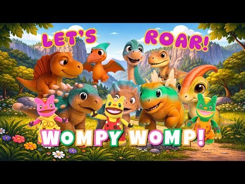 Wompy Womp! Stomp Stomp! #Dinosongrus #kidsdinosaursmusic #dinosaursongforkids