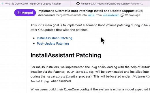 如何在不支持的旧Mac上安装新版的Mac OS OpenCore Legacy Patcher 0.4.4! 最新