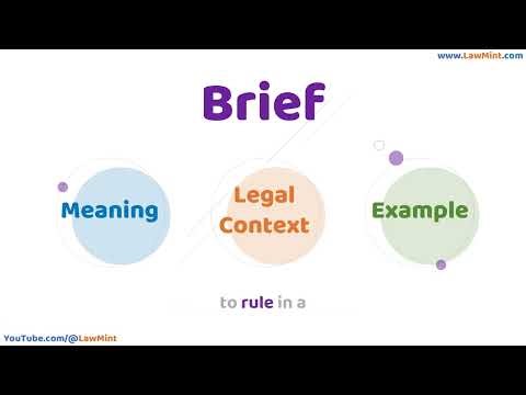 Brief Meaning Legal Context & Example Legal Terms Simplified @LawMint