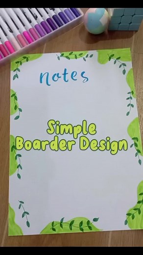 Ideas de diseño de bordes verdes para proyectos escolares