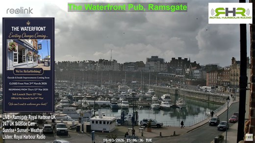 Ramsgate Royal Harbour Live Webcam - Kent, England