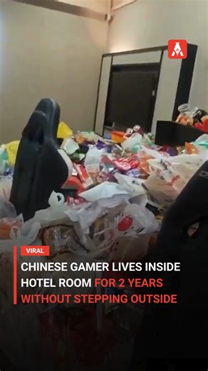 ARCLANTIC on Instagram: "A shocking case from China has left the internet stunned. A young gamer reportedly lived inside a hotel room for nearly two years without stepping outside even once. Surviving entirely on food delivery apps, he spent his days gaming nonstop. When he finally checked out, hotel staff discovered garbage piled nearly one meter high, burying furniture and leaving the room unrecognisable. ⚠️ Where do we draw the line between passion and addiction? 👉 Follow us for more shockin