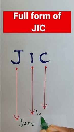 Full form of JIC.#shorts #fullform #jic