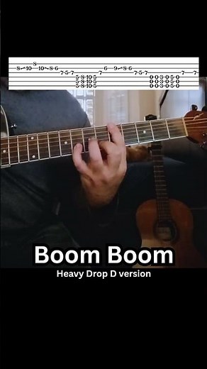 Boom Boom in Drop D Tuning Blues Guitar Lesson