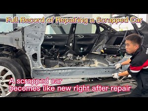 Nissan hit sideways (major accident), full repair record
