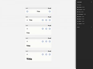 Responsive Android Top Bar Component in Figma
