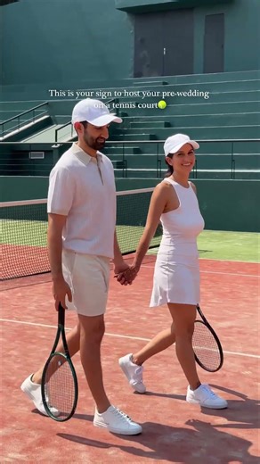 Pre-Wedding on a Tennis Court🎾