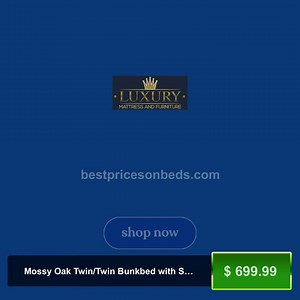 Mossy Oak Twin/Twin Bunkbed with Stairstep & Storage On Sale Now!...