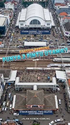🤯 Mind Blown! So This Is Why Bandung Station Has Two Main Entrances