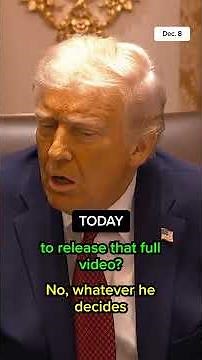 Trump REVERSES stance on boat strike video