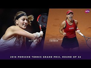 Petra Kvitova vs. Angelique Kerber | 2018 Porsche Tennis Grand Prix First Round | WTA Highlights
